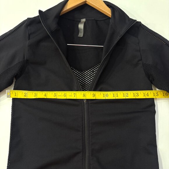 Varley Poinsetta Full Zip Activewear Jacket Black S/M Mesh Panel Gym Athleisure - Picture 9 of 11